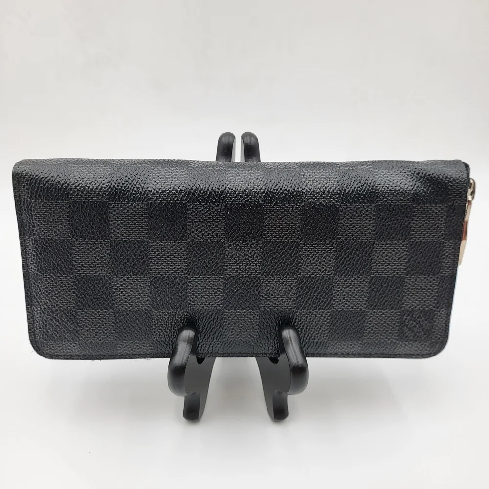 Louis Vuitton Damier Graphite Zippy Long Wallet Round Zip, Authentic..